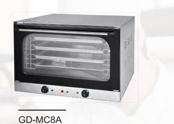 Horno de pan al vapor comercial Horno de circulación de aire caliente Temperatura constante eléctrica