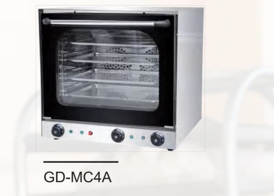 Horno de pan al vapor comercial Horno de circulación de aire caliente Temperatura constante eléctrica