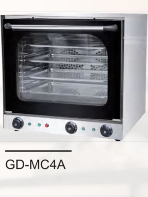Horno de pan al vapor comercial Horno de circulación de aire caliente Temperatura constante eléctrica