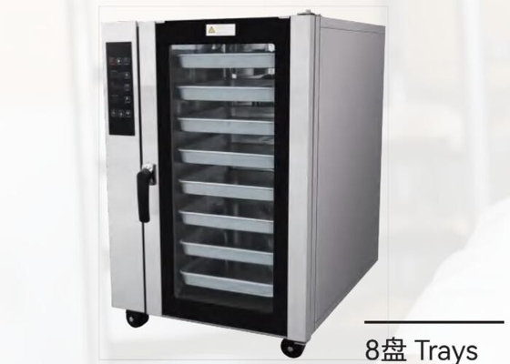 Horno de pan al vapor comercial Horno de circulación de aire caliente Temperatura constante eléctrica