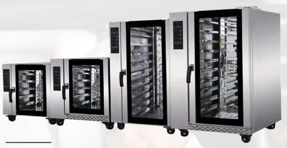 Horno de pan al vapor comercial Horno de circulación de aire caliente Temperatura constante eléctrica