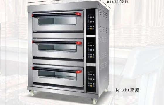 Temperatura alta comercial de la torta de luna del pan de la pizza del horno eléctrico del vapor