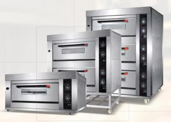 380V Eléctrico Y Gas 2 En 1 Horno De Piso Mecánico