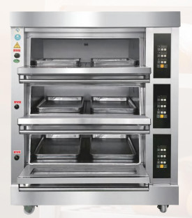 Pizza 6.6KW de la torta del pan del horno 380v del gas que cuece eléctrico comercial