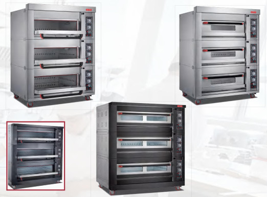 Gas que cuece 220V del horno 380V del pan eléctrico lujoso de la torta