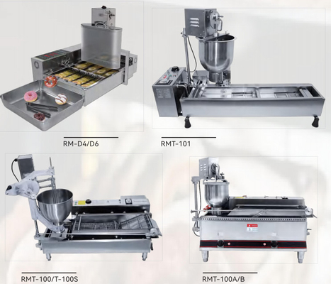 Acero determinado de Tainless de las bocas de la máquina 3 de Mini Donut Maker Automatic Doughnut