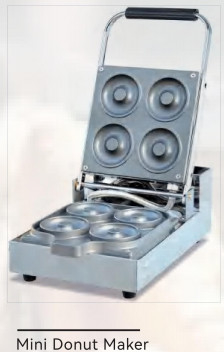 Acero determinado de Tainless de las bocas de la máquina 3 de Mini Donut Maker Automatic Doughnut