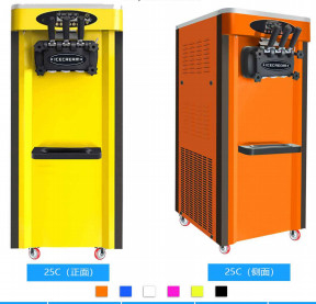 Máquina doble del helado del compresor que prerefrigera 220v 50 - 60hz 1800W