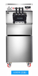 Rueda universal ajustable 220v 110v 60hz de la máquina 360°Movable del helado de la altura
