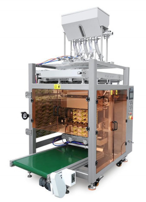 Lado multi de la fila cuatro de la empaquetadora 4.5KW Y1880 del líquido de cierre 60HZ