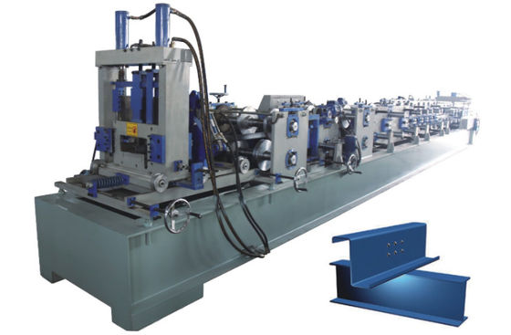 Rollo azul de la correa de Z que forma la máquina 10m/min para el acero del color