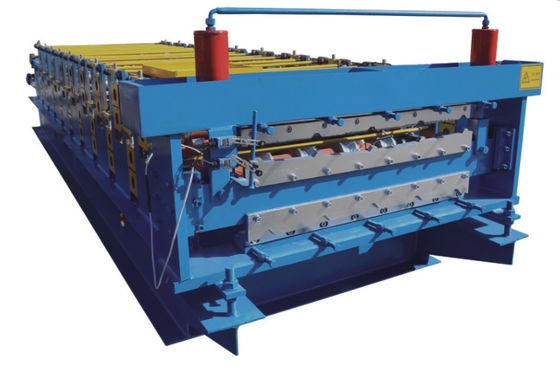 Rollo de acero del color 7.5KW que forma capas dobles de la máquina 1200m m