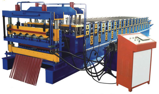Rollo de acero del color 7.5KW que forma capas dobles de la máquina 1200m m