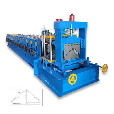 tejado Ridge Cap Roll Forming Machine Cr12 del metal 50Hz