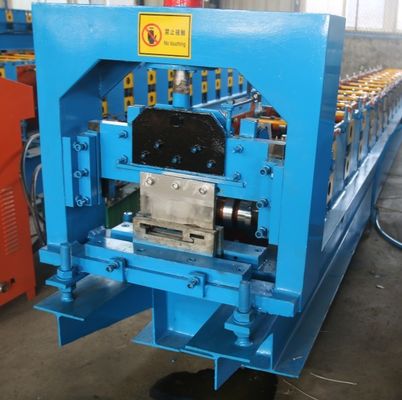 Rollo azul del marco de puerta del metal que forma estaciones de la máquina ISO 12