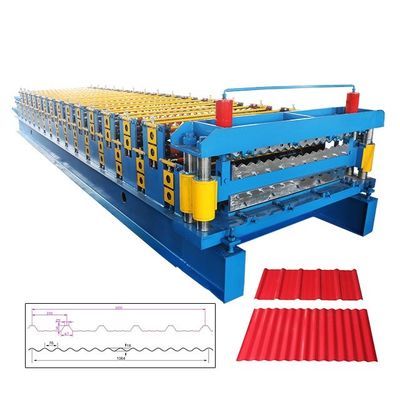 Rollo de acero del color del ISO que forma la máquina 5T para el panel de la teja de tejado