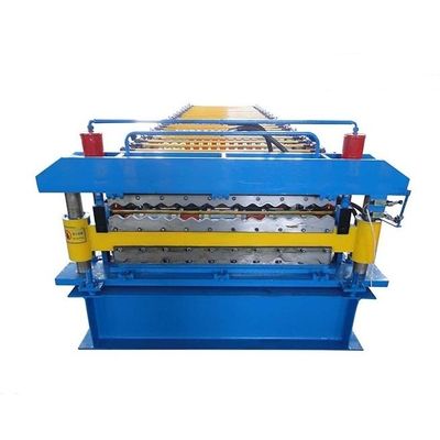 rollo de acero del color 15m/min que forma la hoja acanalada del tejado de la máquina