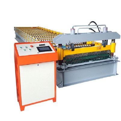 rollo de acero del color 15m/min que forma la hoja acanalada del tejado de la máquina