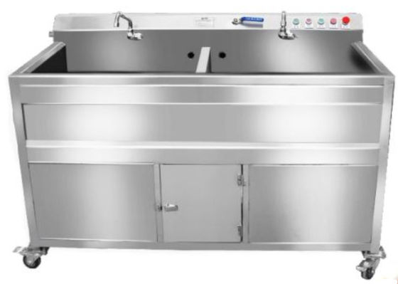 Lavadora de Veg del tanque del doble de la maquinaria de la transformación de los alimentos SS304