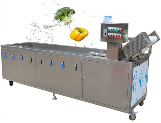 lavadora vegetal de la burbuja 800kg/h, lavadora industrial de la fruta de los 3.2m