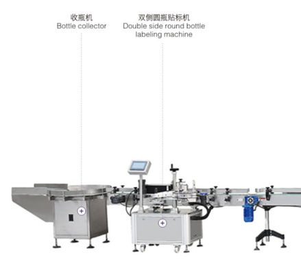 cadena de producción de relleno líquida de máquina el capsular 1000ml y de etiquetado