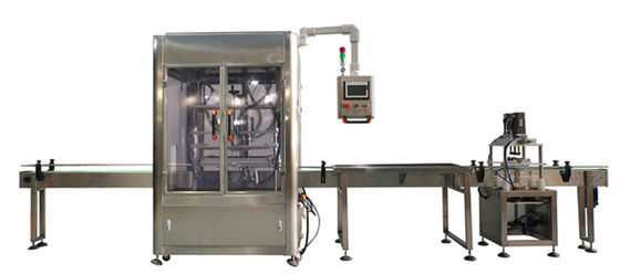 Empaquetadora automática del aceite de cacahuete, máquina del casquillo del embotellado del aceite 1800bph