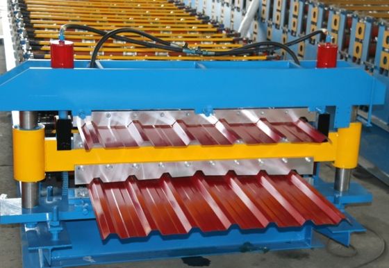 Rollo frío del marco de acero que forma capa doble de la máquina 10m/min