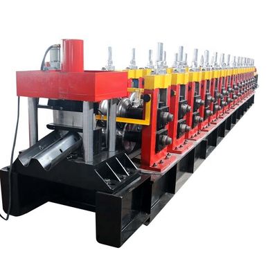 Rollo rojo de la barrera de desplome que forma la alimentación manual de la máquina 15m/min 3T