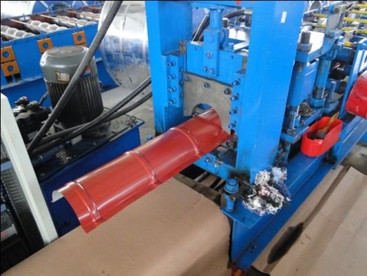 Media fase 2.5T del verde 3 de Ridge Cap Roll Forming Machine de la ronda