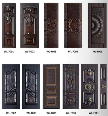 Tipo de marco control de manual de grabación en relieve de la máquina de la puerta de acero