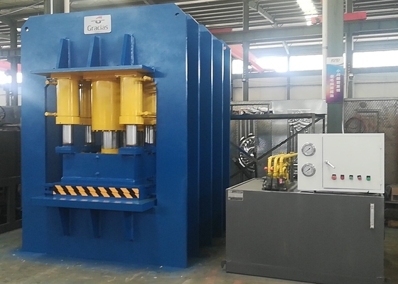 Máquina de grabación en relieve 2000 de la puerta de Ton Hydraulic Anti Theft Steel con el cilindro doble