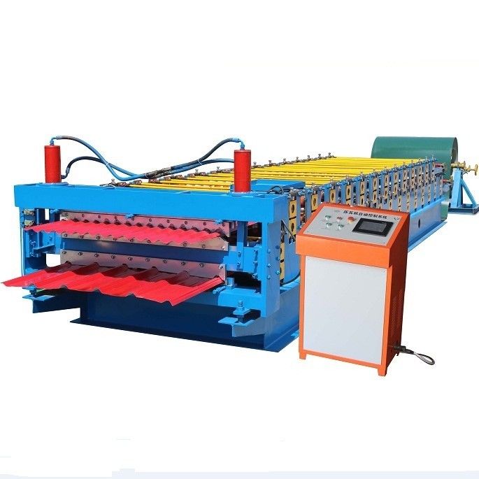 Rollo de acero del color del ISO que forma la máquina 5T para el panel de la teja de tejado