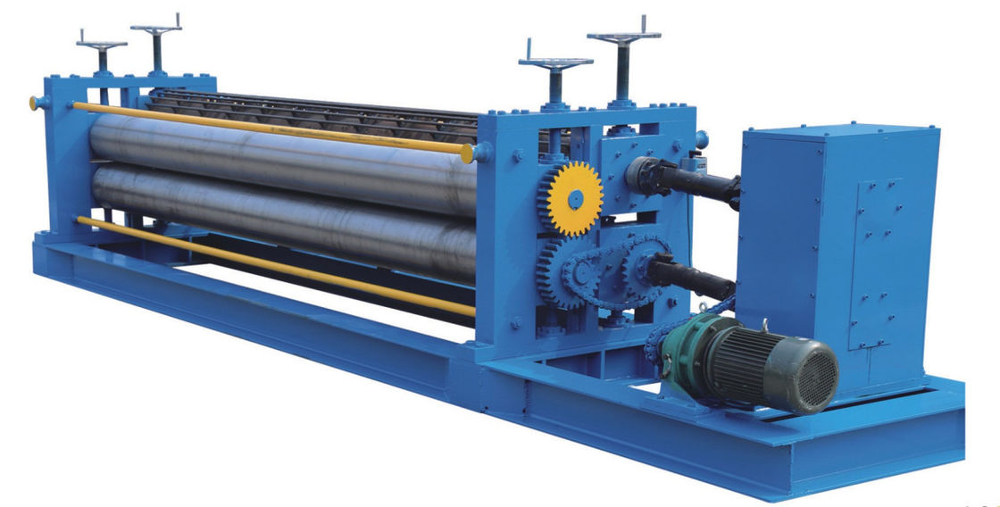 tipo rollo acanalado del barril de 0.2m m de la hoja que forma la máquina con el eje de 300m m