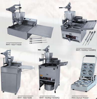 Acero determinado de Tainless de las bocas de la máquina 3 de Mini Donut Maker Automatic Doughnut