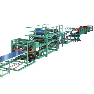 rollo del panel de bocadillo del verde 20T que forma el equipo 6m/min de la máquina