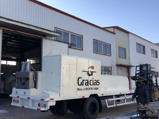 Amortiguación de choque revestida de la máquina 13m/min de la teja de tejado de la piedra del arco