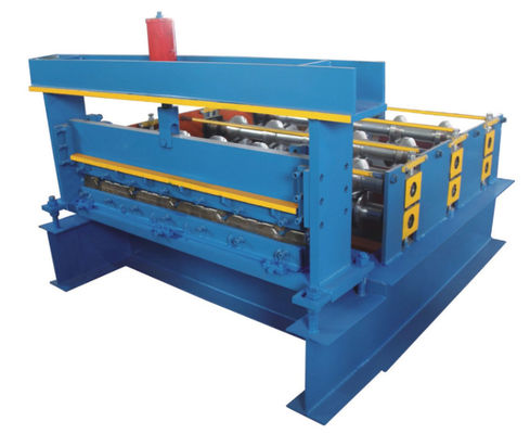 Máquina revestida curvada auto 220V azul de la teja de tejado de la piedra